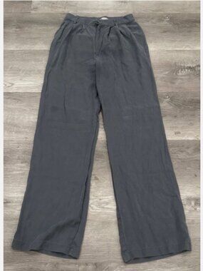 Reformation Lowe Super Wide Leg Relaxed Pleated Pants Womens 2